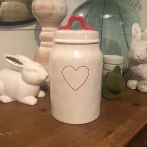 Rae Dunn Heart Canister Medium size